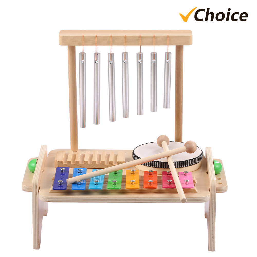 Musical Instrument Chimes - Wind Chime Combination Kids Drum Set