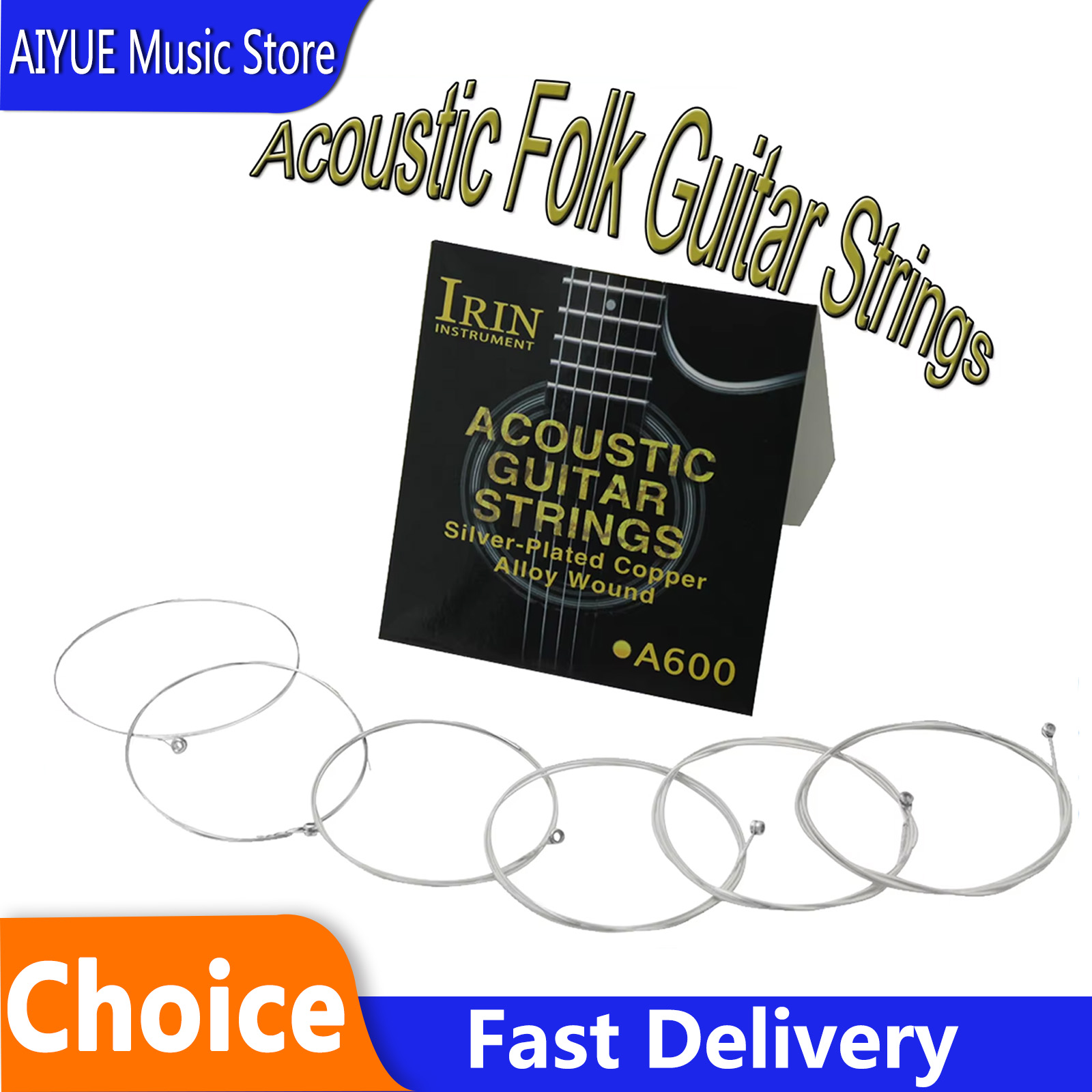 Musical Instrument Strings - IRIN A600 Acoustic Folk Guitar Strings