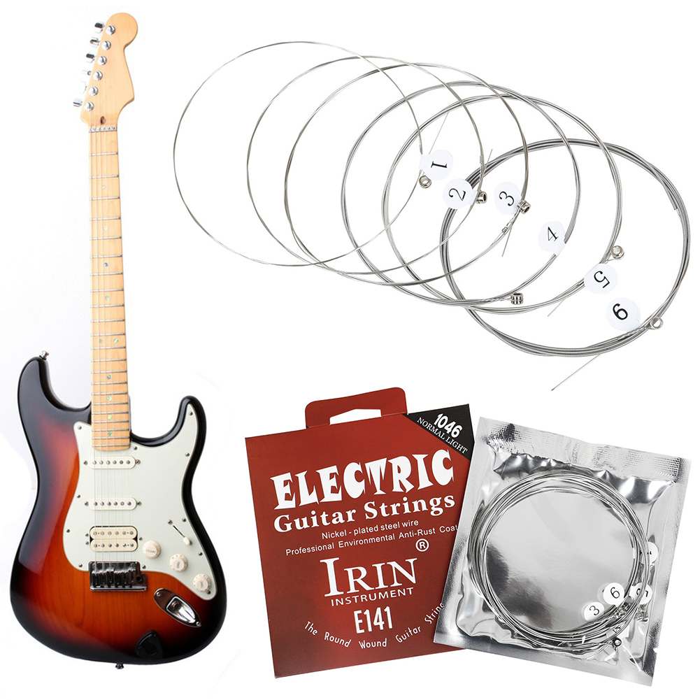 Musical Instrument Strings - Metal Electric Guitar Strings Set Nickel