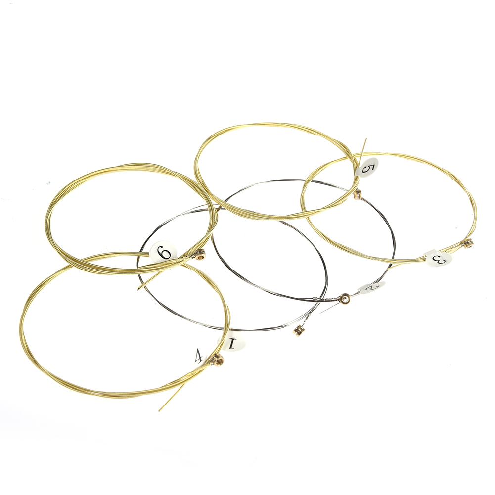 Musical Instrument Strings - 6pcs/set Universal Acoustic Guitar String Brass