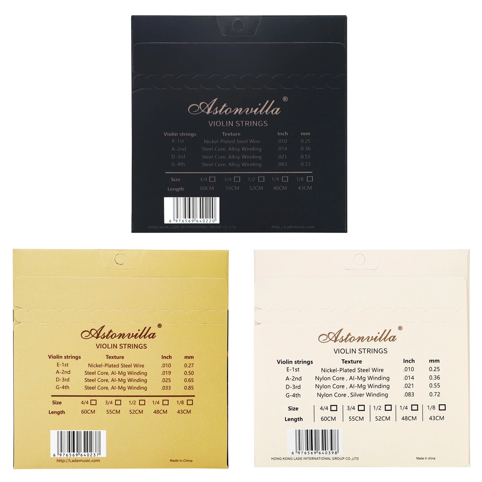 Astonvilla Violin Strings 4/4  - Musical Instrument Fiddle ulasan dan harga