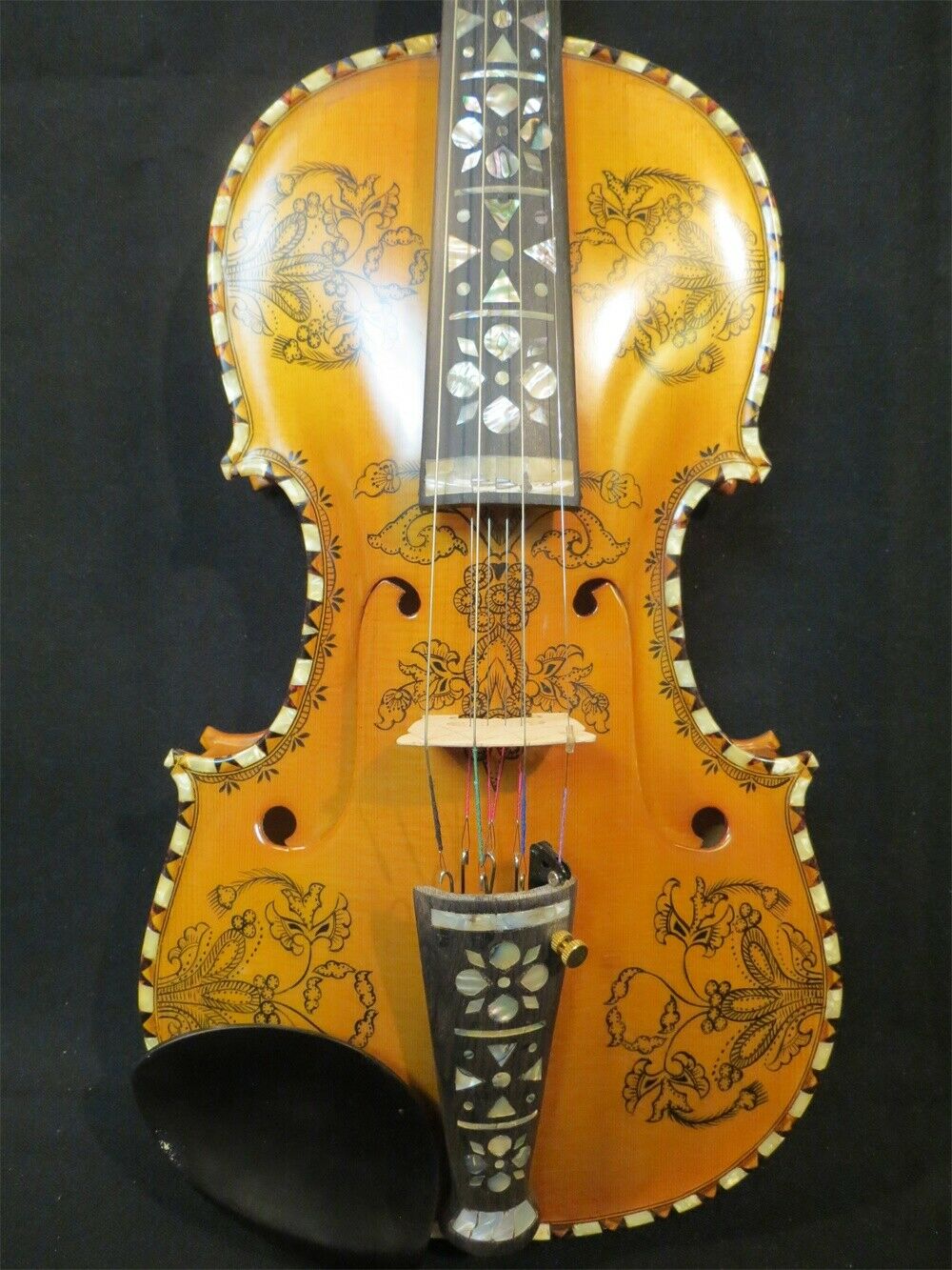 4/4 Hardanger Fiddle Norwegian - Musical Instrument Fiddle ulasan dan harga