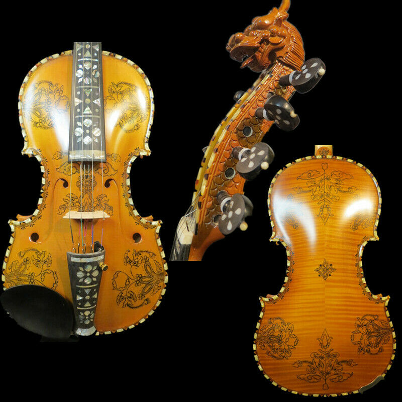 4/4 Hardanger Fiddle Norwegian - Musical Instrument Fiddle ulasan dan harga