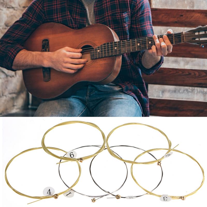 6Pcs High-Quality Acoustic Gui - Musical Instrument Strings ulasan dan harga