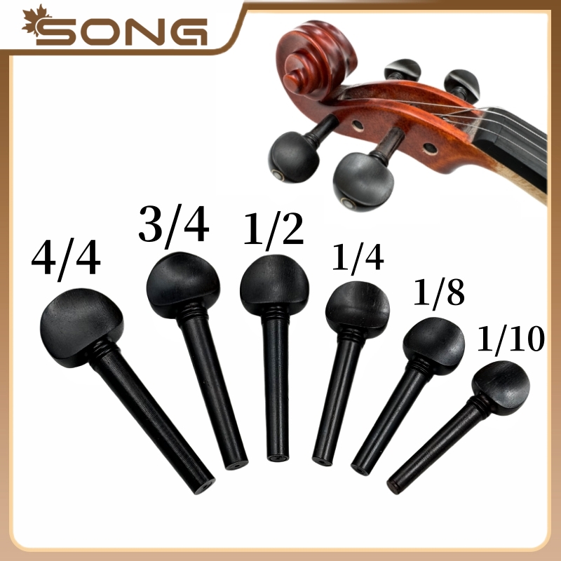 4pcs Ebony Violin Tuning Pegs  - Musical Instrument Fiddle ulasan dan harga