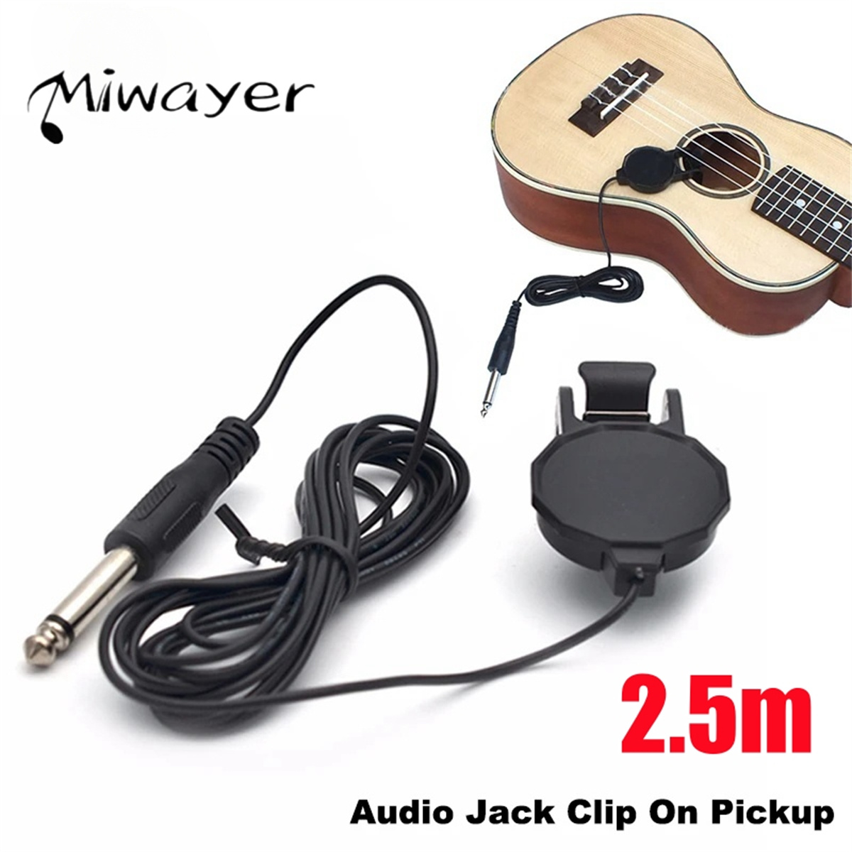 Audio Jack Clip On Pickup for  - Musical Instrument Types ulasan dan harga