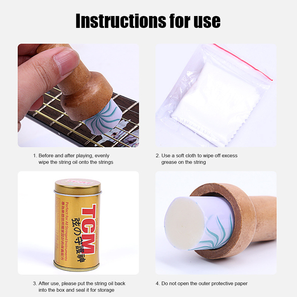 Guitar String Cleaner Lubrican - Musical Instrument Repair ulasan dan harga