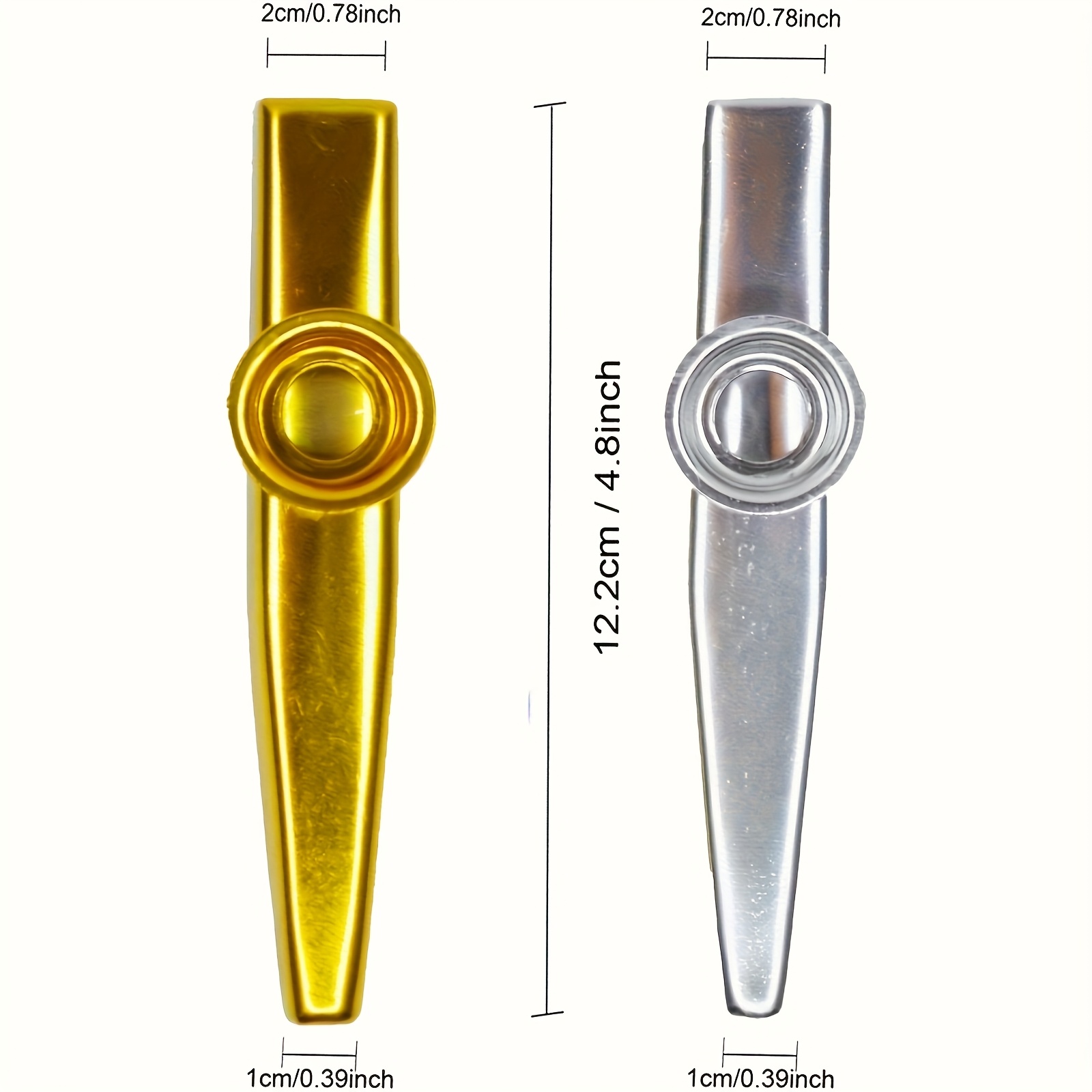 7pcs Metal Kazoos Simple Desig - Musical Instrument Types ulasan dan harga
