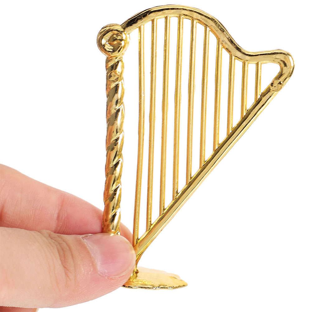 15Pcs Miniature Harp Ornament  - Musical Instrument Xmas Ornaments ulasan dan harga