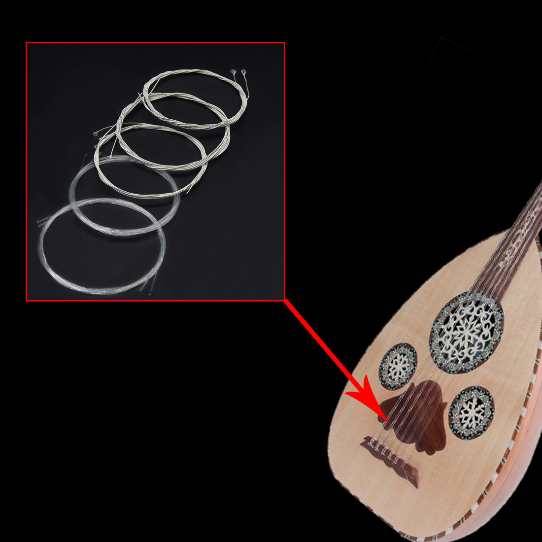 IRIN Oud Strings Turkey Oud Ar - Musical Instrument Oud ulasan dan harga