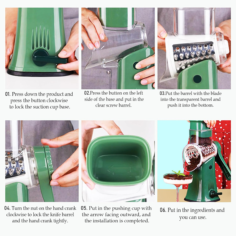 LMETJMA 5 in 1 Rotary Cheese G - Mandolin A Style ulasan dan harga