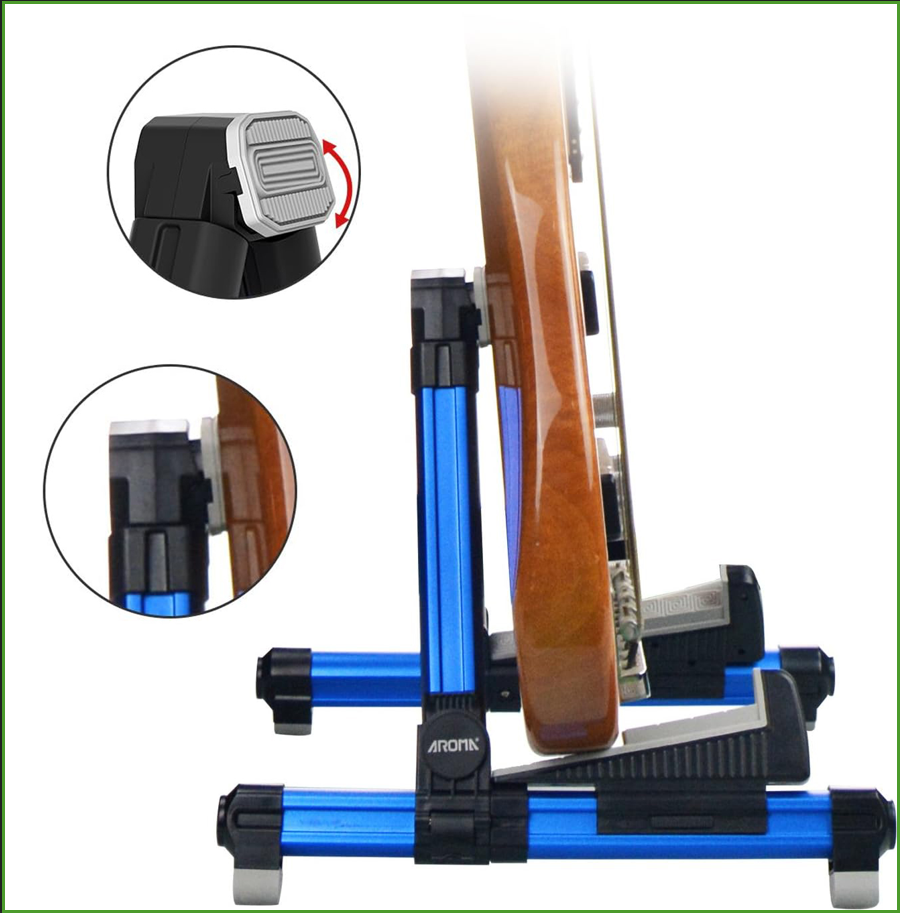Foldable Aluminum Guitar Stand - Musical Instrument Types ulasan dan harga