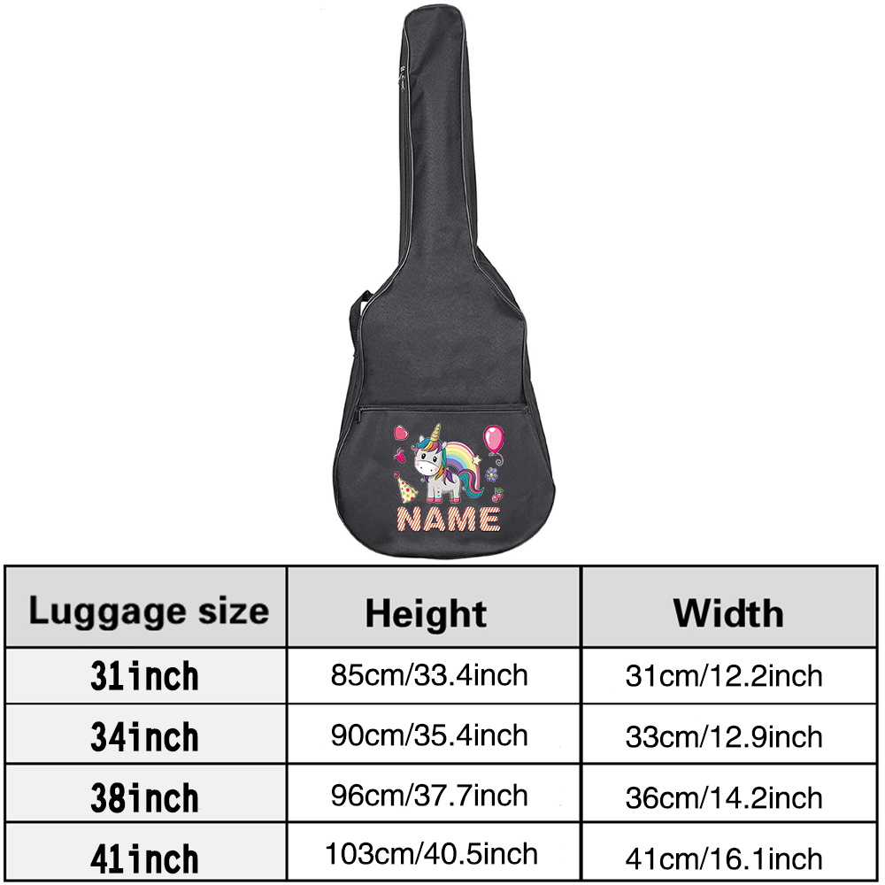 Customized Name Guitar Bag 36- - Musical Instrument And Name ulasan dan harga