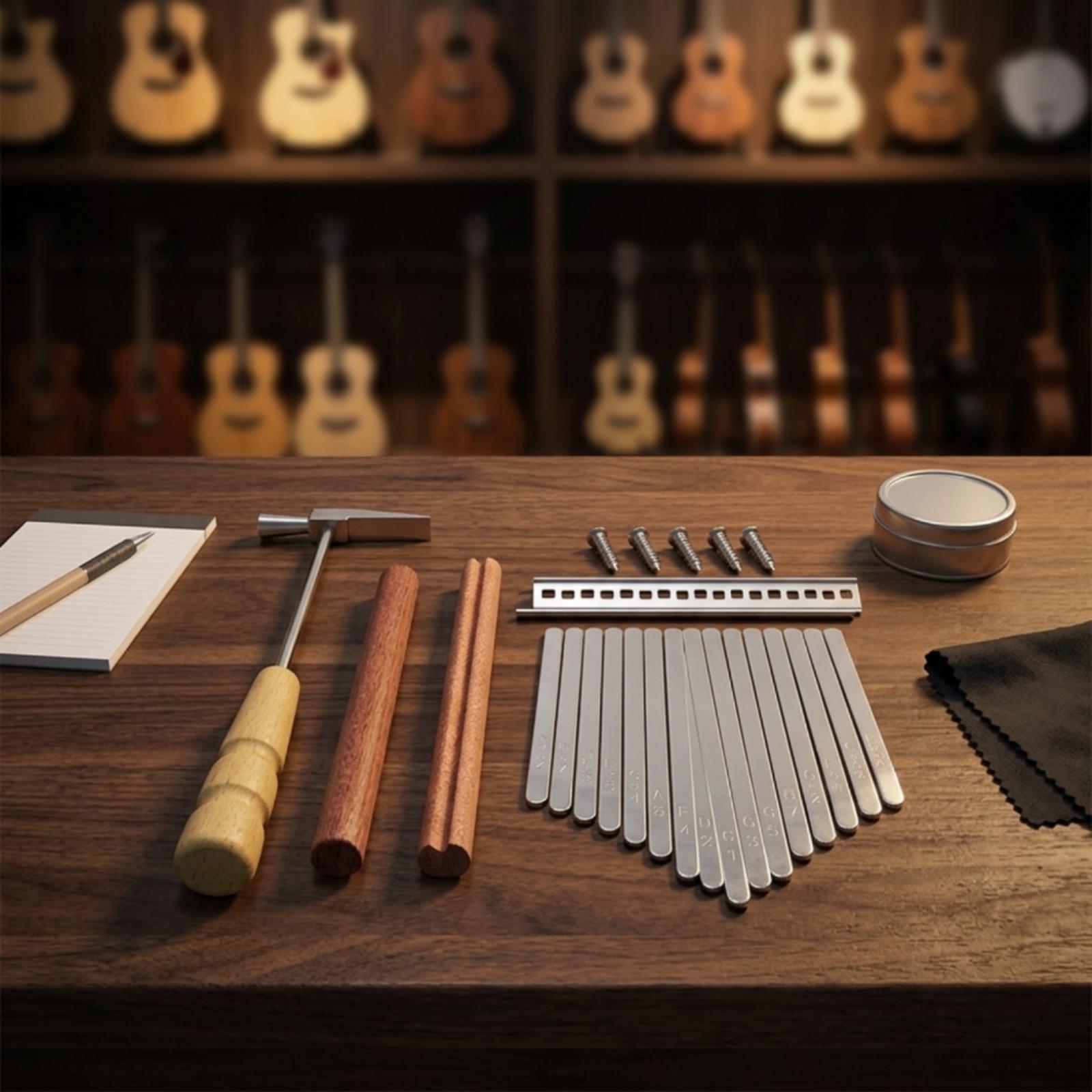 DIY Kalimba Thumb Piano 17 Key - Musical Instrument Repair ulasan dan harga