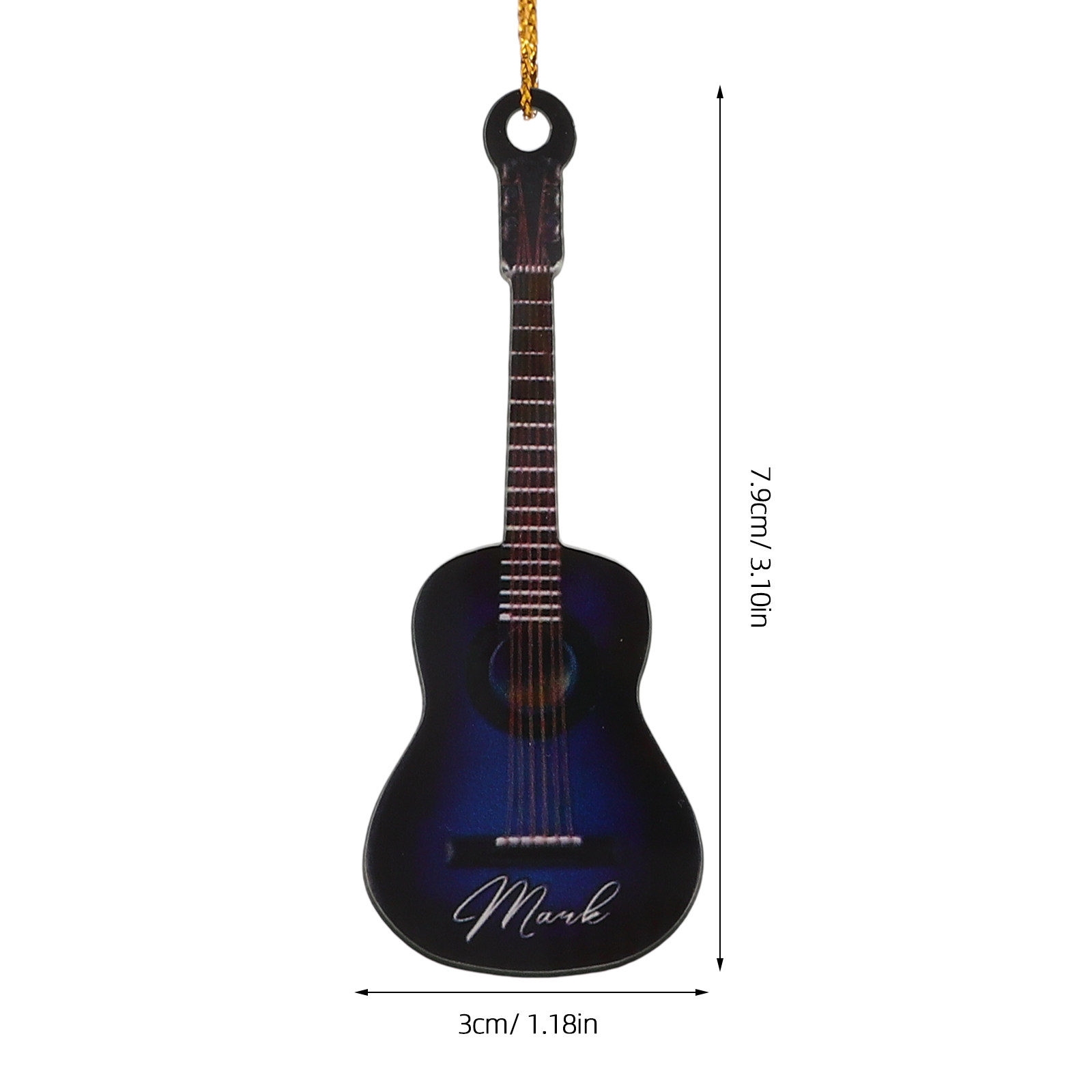 10Pcs Miniature Guitar Xmas De - Musical Instrument Xmas Ornaments ulasan dan harga