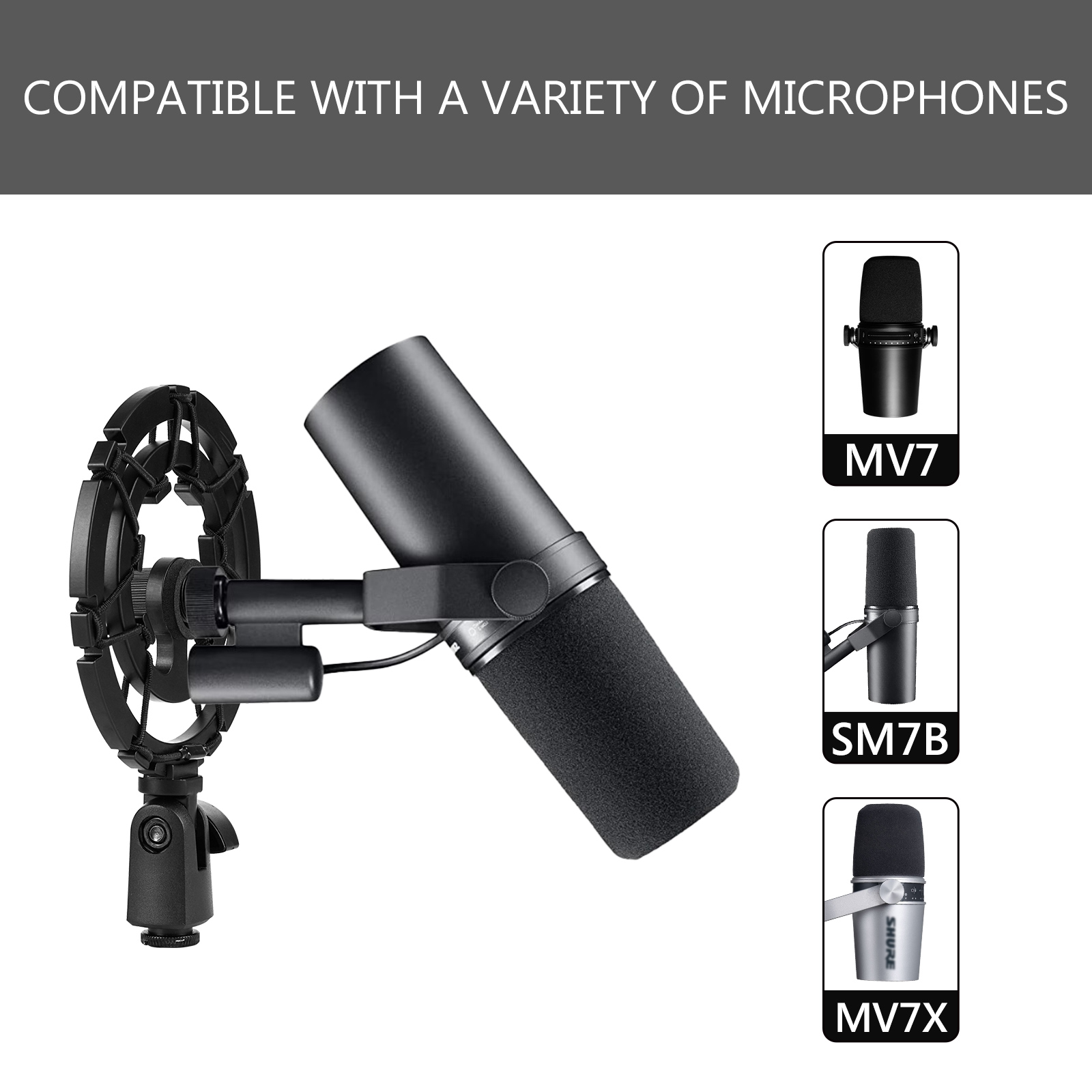 Geekria Microphone Shock Mount - Shure Mic Sm7B ulasan dan harga