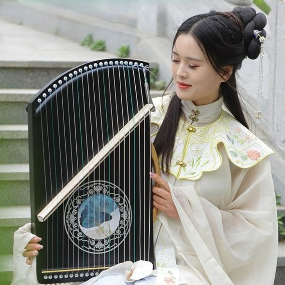 Wooden 21-string Mini Guzheng  - Musical Instrument Oud ulasan dan harga