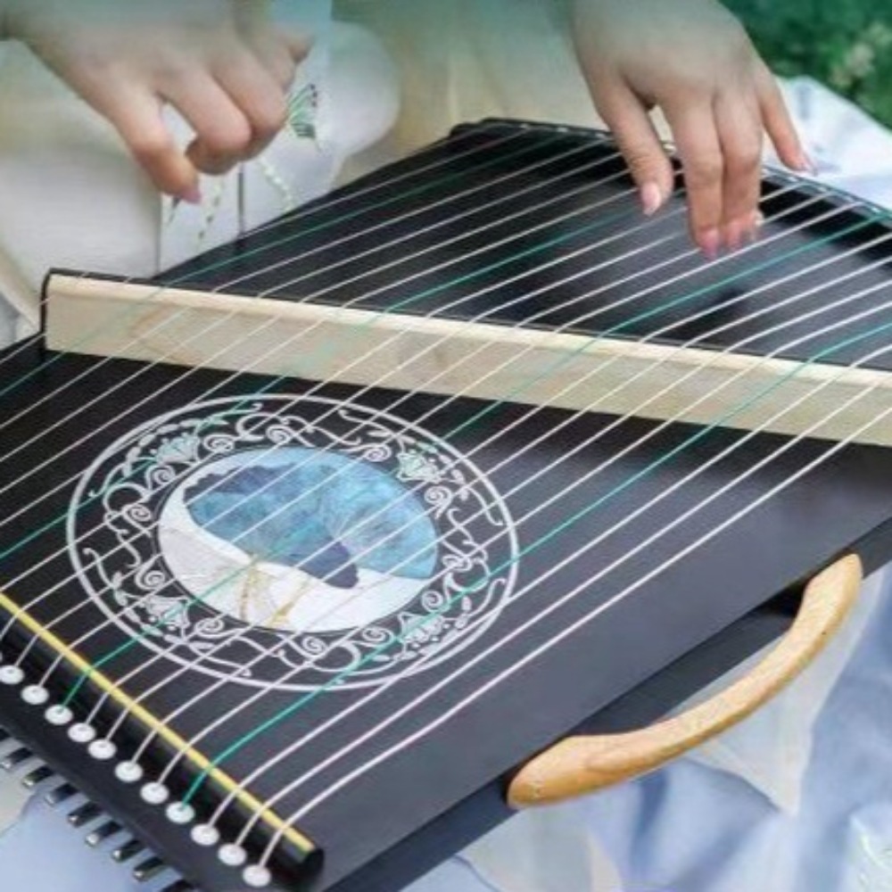 Wooden 21-string Mini Guzheng  - Musical Instrument Oud ulasan dan harga