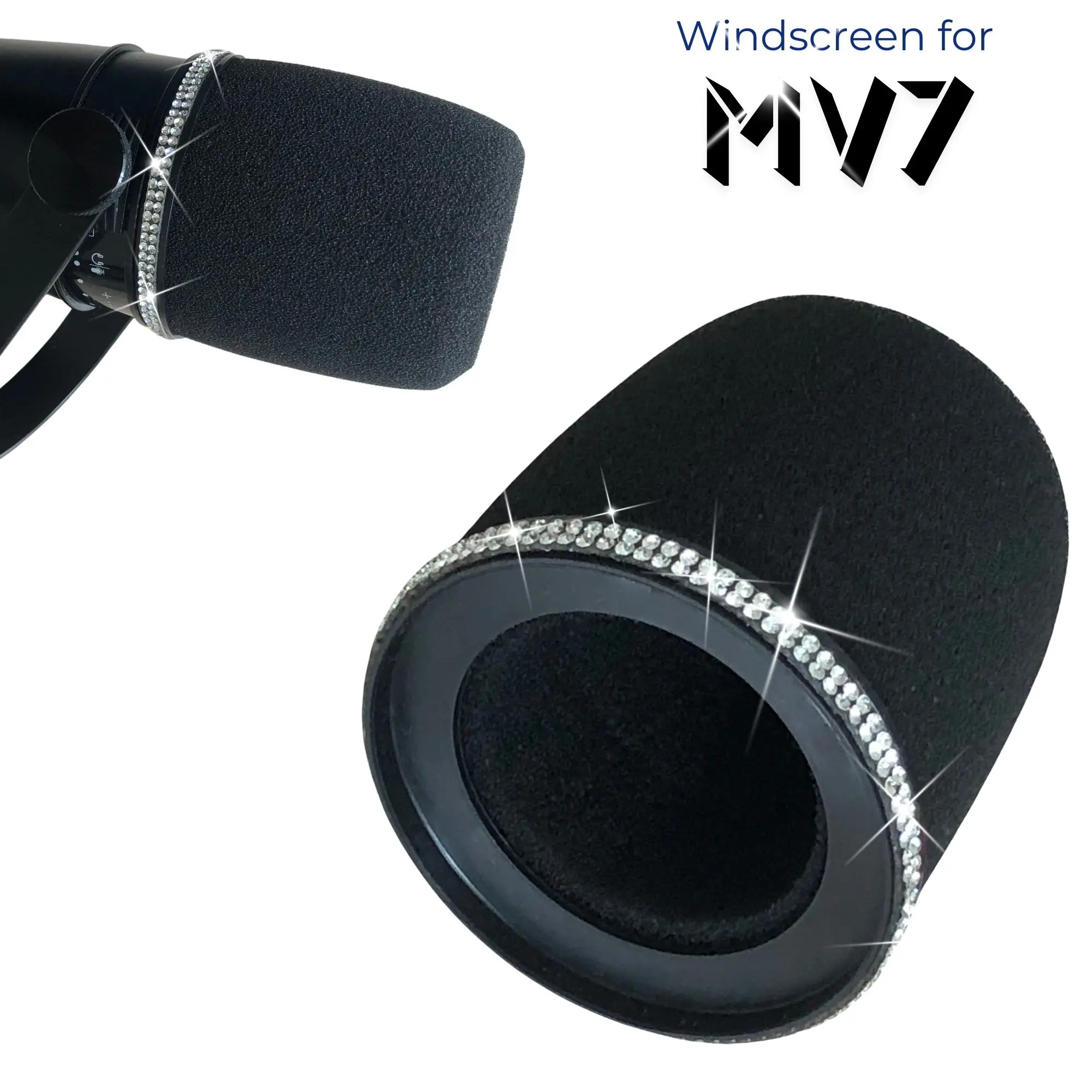 Sparkly MV7 Foam Pop Filter fo - Shure Mic Sm7B ulasan dan harga