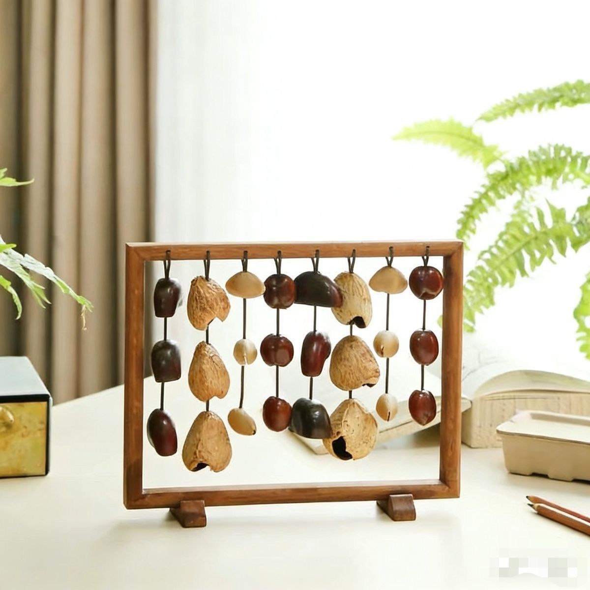 Nut Shell Wind Chimes Meditati - Musical Instrument Chimes ulasan dan harga