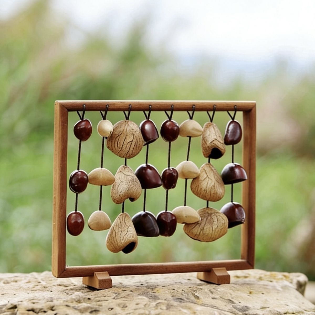 Nut Shell Wind Chimes Meditati - Musical Instrument Chimes ulasan dan harga