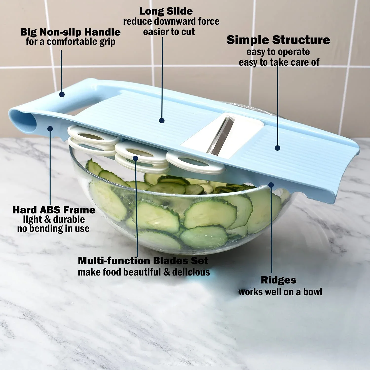 5 in 1 Mandoline Slicer for Ki - Mandolin A Style ulasan dan harga